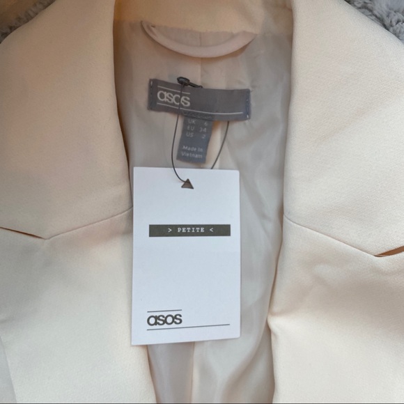 ASOS Petite Ivory Blazer NWT - Picture 3 of 7